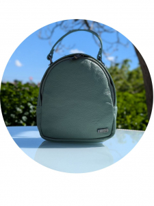 Итальянская сумка - рюкзак из натуральной кожи от AB.Z · Pelle · mochila NAPA (630) manzana