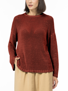 Джемпер из ленточной пряжи