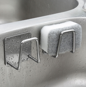 Кухонный держатель для губок ХРОМ, 1 шт.