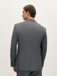 Пиджак однобортный в клетку