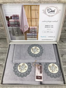 Набор полотенец SIKEL из 3-х предметов (30*50, 50*90 и 70*140) KANEFCE MINT