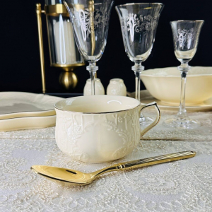 205-403 Бульонница 450 мл  ДОМИНИКА КРЕМ в под.уп.(х24)Фарфор