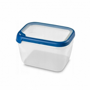 Емкость для морозилки и СВЧ GRAND CHEF 2.4л прямоугольная (синяя крышка)
