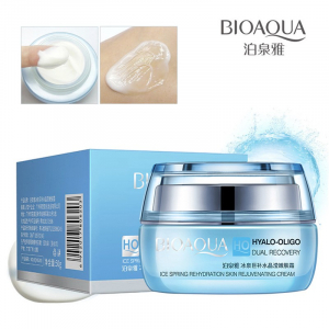Гиалуроновый крем с молекулами Hualo-Oligo двойное увлажнение Bioaqua, 50 гр.