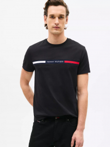 Tommy Flag Stripe T-Shirt