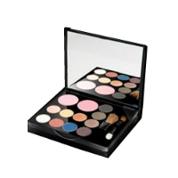 Макияжная палитра румяна+тени GLAMOROUS COLLEZIONE Giffarine 12 оттенков / Giffarine GLAMOROUS Eyeshadow & Blusher Set (pink-violet-blue)SET D