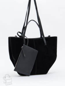 Сумка женская кожаная 1003LF black Polina&Eiterou