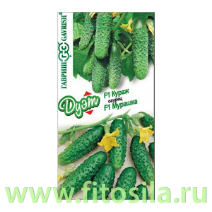 Огурец Кураж F1 10 шт.+Мурашка F1 10 шт. автор. серия Дуэт (семена для проращивания)