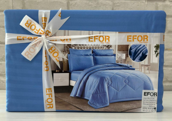 КПБ EFOR SATIN A.MAVI голубой (4 наволочки)