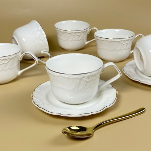 109-236 Чайный набор 12пр. КРОКУС ЗОЛОТО в под.уп.(х6)Фарфор