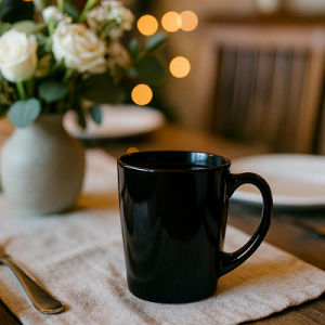 Кружка NEW MORNING чёрная 320мл