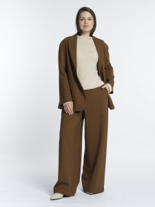 Однобортный пиджак из вискозного трикотажа