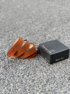 Ab.Zapatos Pelle cinturon (140) Brandy