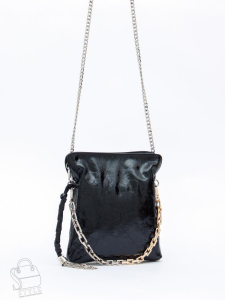 Сумка женская кожаная 6010-1L black Polina&Eiterou