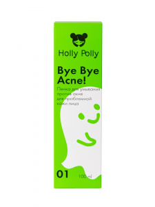 Пенка для умывания лица Holly Polly Bye Bye Acne! против акне и воспалений, 100 мл