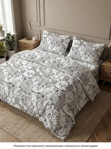 Комплект постельного белья Котовасия бязь