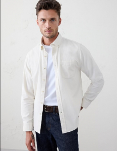 Slim-Fit Fine Wale Corduroy Shirt