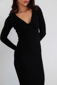 15145 Платье вязаное силуэтное