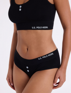 3PK BUTTON EMBELLISHED SEAMLESS HIPSTERS