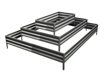 Грядка для клубники «Пирамида» большая h=16, 2х1,5х1 м Kraftmet