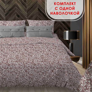 Комплект постельного белья Завиток шоколад бязь