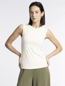 Базовый топ из вискозного трикотажа