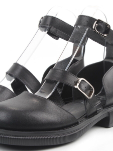 06-YD31-3E BLACK Туфли женские (натуральная кожа)