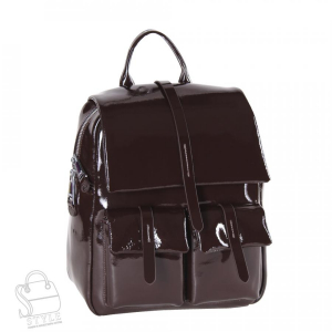 Рюкзак женский кожаный 18297-8 coffee Polina&Eiterou в Новосибирске