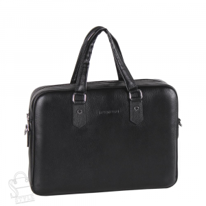 Портфель мужской кожаный 66239H black Heanbag