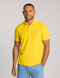 SOLID PIQUE SMALL LOGO POLO SHIRT
