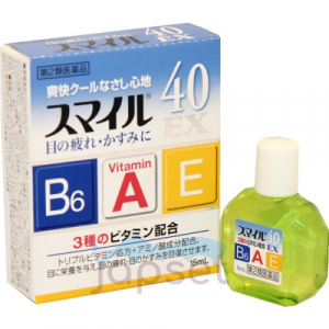 Lion SUMAIRU 40 EX Капли для глаз с аминокислотами и витаминами B6, A, E,  с охлаждающим эффектом, 15 мл