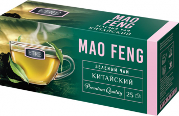 «ETRE», чай Mao Feng зеленый, 25 пакетиков, 50г