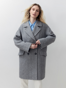 Демисезонное шерстяное пальто с мембраной