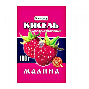 Быстрорастворимый кисель малина 100гр*80
