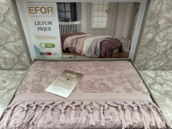 Покрывало EFOR LILYUM махровое (200*220) лиловый LILA