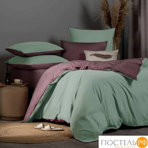 SleepiX ЮКО мятн/т-сирен КПБ 200х210-1/230х250-1/50х70-2/70х70-2, 6 пр., модал/бамбук