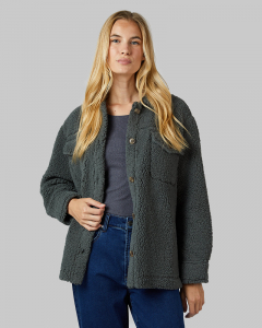 WOMEN'S COZY SHERPA SHIRT JACKET