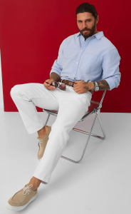 Джинсы P511-0166C white