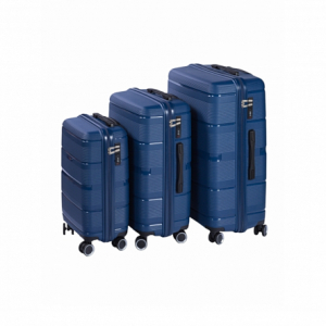 Набор чемоданов TRIPLUS NOVA LMS синий PP c двойными колесами