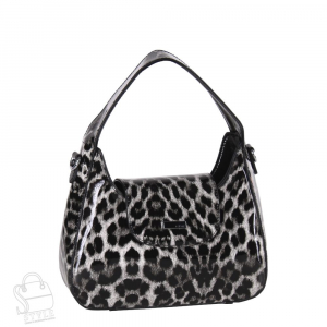 Сумка женская кожаная 9148 l.black white Safenta