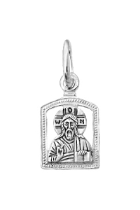 Образ (Спаситель) из серебра частичное чернение литье