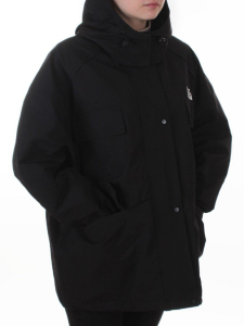 3092 BLACK Куртка демисезонная женская (100 гр. холлофайбер)