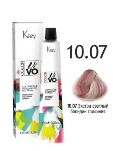 Крем-краска KEZY COLOR VIVO 10.07 Экстра светлый блондин глициния 100мл