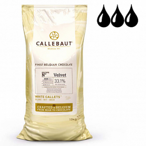 Шоколад Callebaut Velvet (Вельвет) Белый 32%, (мешок 10 кг) (W3-595)
