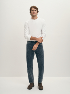 Лонгслив из мерсеризованного хлопка