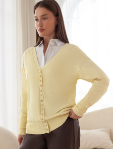 Кардиган тонкой вязки из вискозы