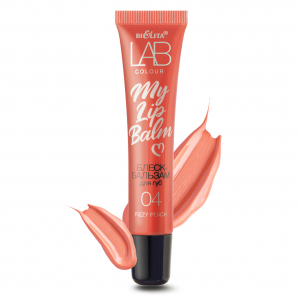 Блеск-бальзам для губ LAB colour My Lipbalm 04 Fizzy Peach15мл/Белита/24/ОПТ