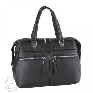 Сумка женская кожаная 0489C black Polina&Eiterou