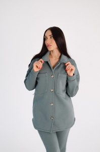 Толстовка на пуговицах (удл.) 322245Wbм