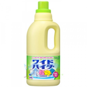 KAO Wide Haiter Жидкий кислородный отбеливатель для цветного белья, 1000 мл